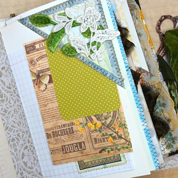 Feathered Beauty Handmade Junk Journal - Picture 7 of 13